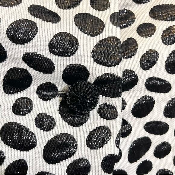 A.J. Bari Women's Vintage Polka Dot Sweetheart Neck Off Shoulder Button-Up 14 - Picture 14 of 16